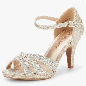 DREAM PAIRS Women's Amore Fashion Stilettos Open Toe Pump Heel